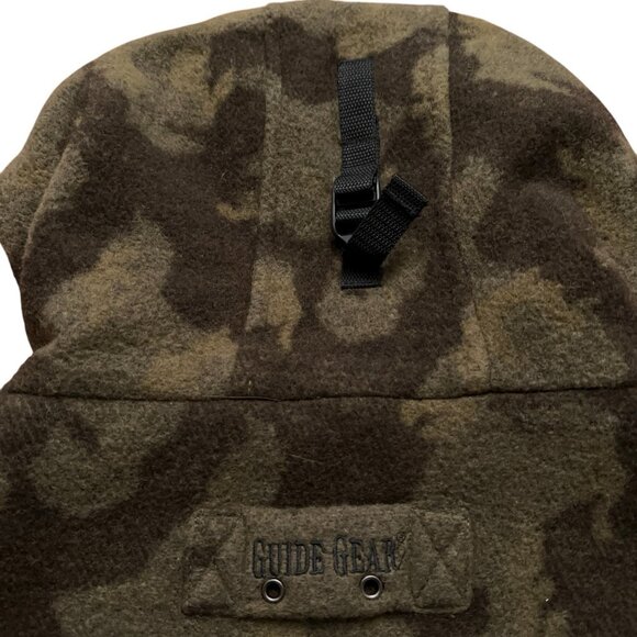 Guide Gear Hunting Coat Mens 2XL Jacket Parka Hooded Wool Camo Zip Buttons VTG - Picture 6 of 10